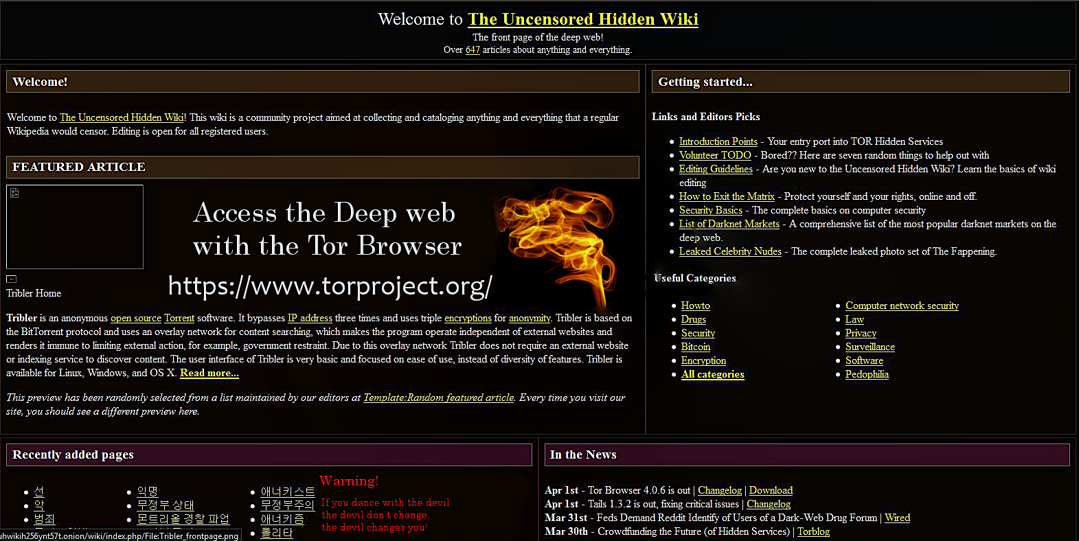 Deep deep web links