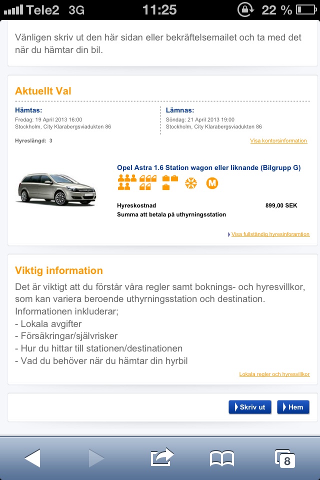 Bokning
