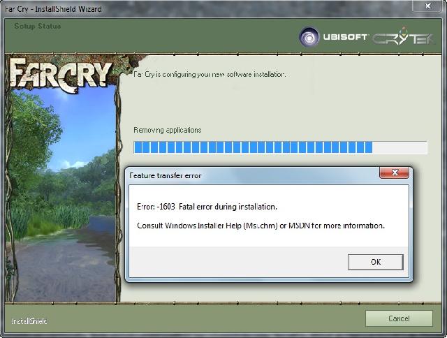 Far cry install error