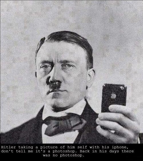 Hitler med iphone