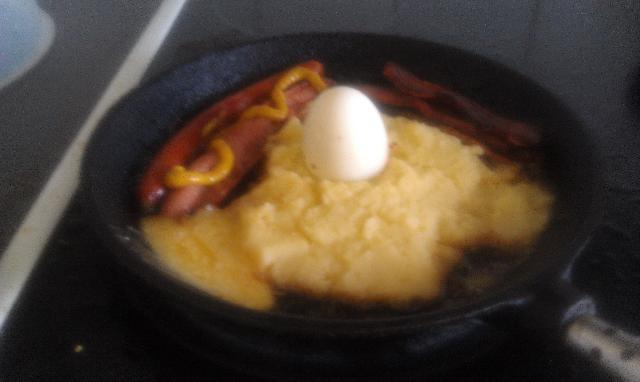 Korv fläsk ägg