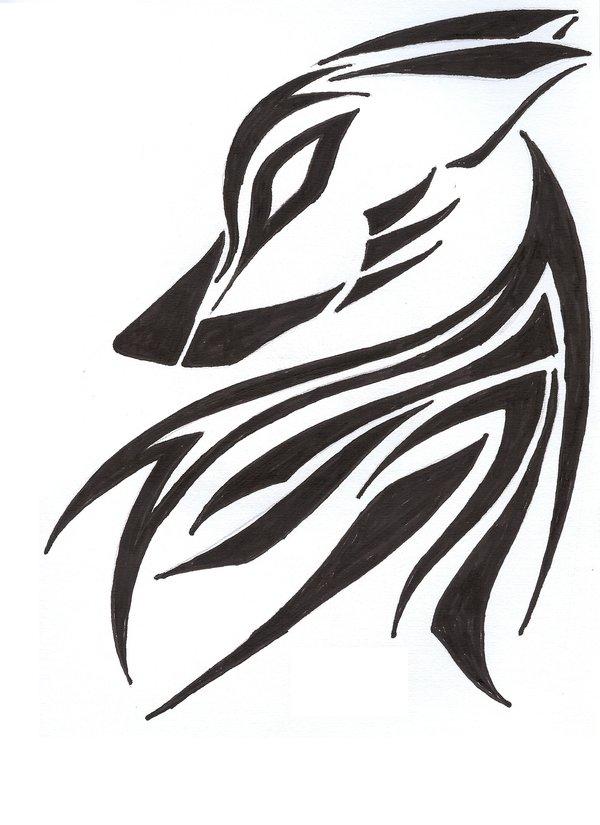 Lone wolf tattoo