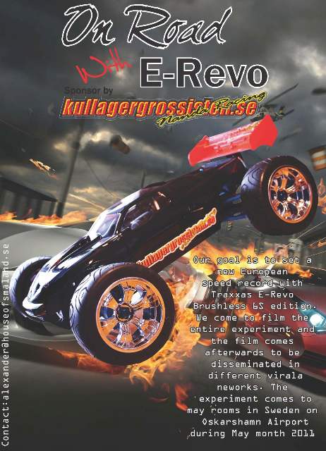 On road with e-revo