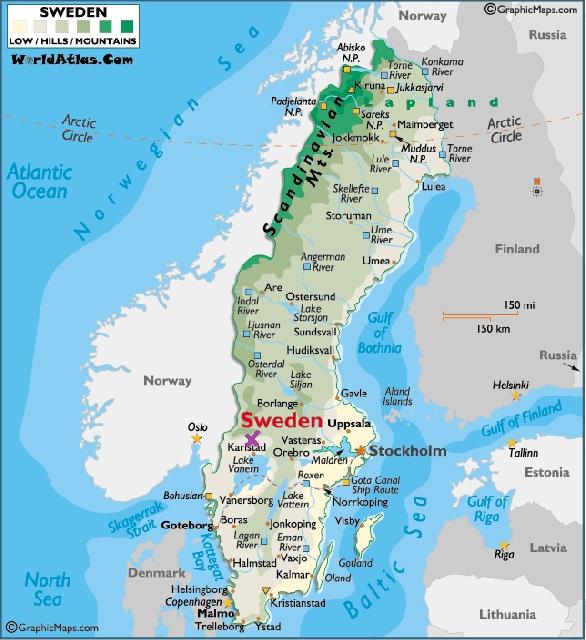 Sverige karta