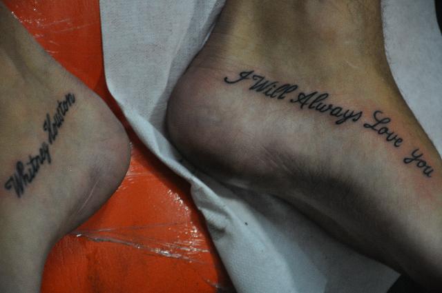 Whitney tattoo
